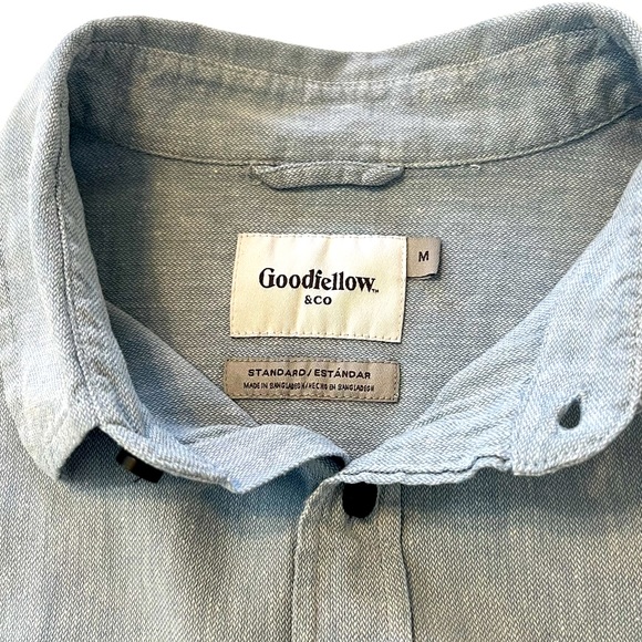 Goodfellow & Co Men’s Short Sleeve Button-Down Shirt - Size Medium - Picture 4 of 6